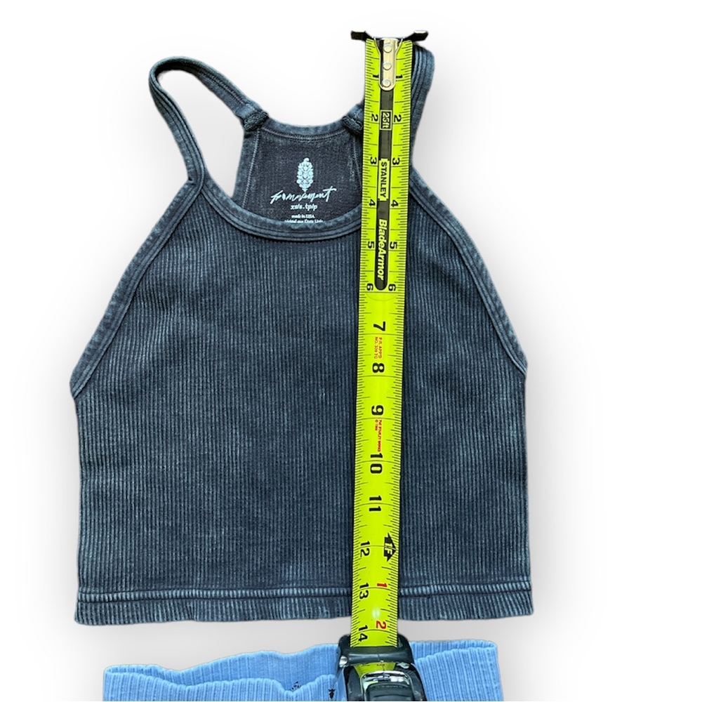 FP Movement Happiness Runs Crop & Good Karma Leggings - Blue & Black XS/S - Picture 4 of 10